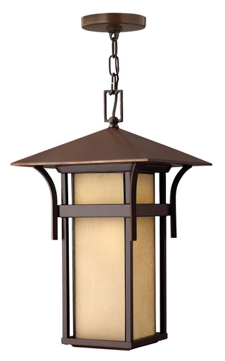 Harbor Medium Hanging Lantern In Light Bronze Finish