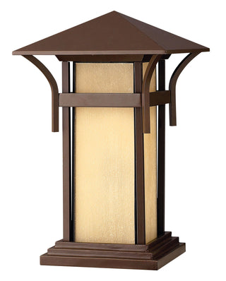 Harbor Medium Pier Mount Lantern in Anchor Bronze