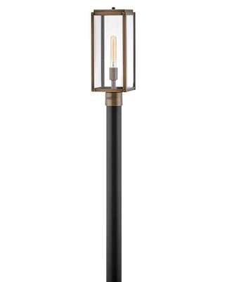 Max Medium Post Top or Pier Mount Lantern In Light Bronze Finish