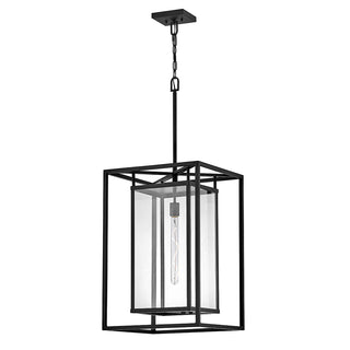 Max Extra Large Hanging Lantern In Black Finish