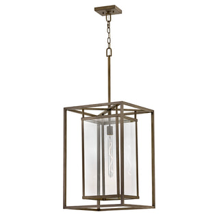 Max Extra Large Hanging Lantern In Light Bronze Finish