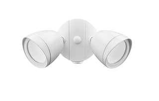 4.25" High 2-Light LED Outdoor Security Flood Light - Matte White