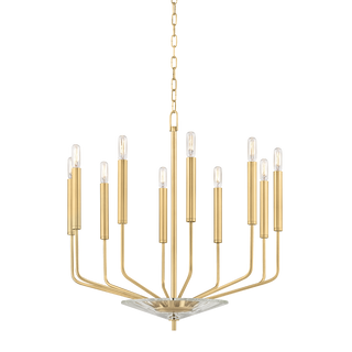 Gideon Chandelier with Aged Brass Finish