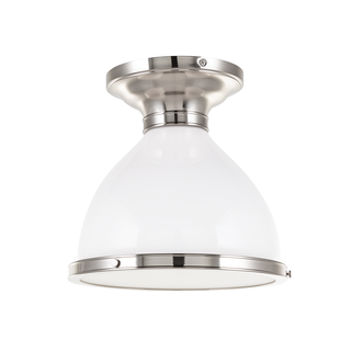 Randolph Semi Flush with Satin Nickel Finish