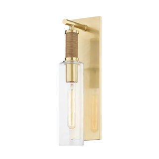 EASTCHESTER Wall Sconce with Aged Brass Finish