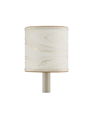 Marble Cream Paper Drum Chandelier Shade