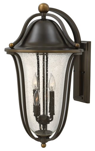Bolla Large Wall Mount Lantern In Dark Brass Finish