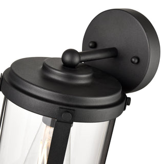 1-Light Outdoor Wall Sconce Textured Black