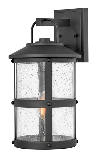 Lakehouse Medium Wall Mount Lantern 12v In Black Finish