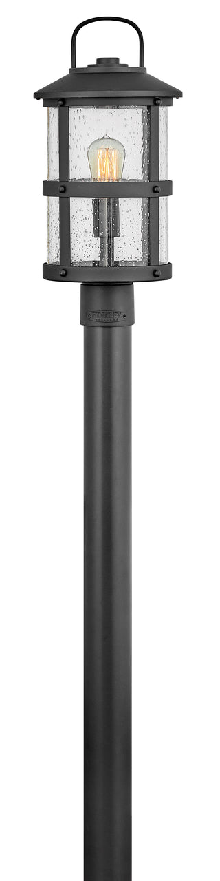 Lakehouse Medium Post Top or Pier Mount Lantern 12v In Black Finish