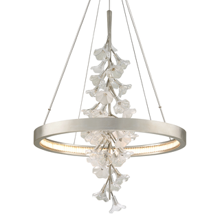 Jasmine Chandelier SILVER LEAF