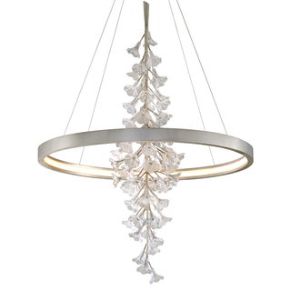 Jasmine Chandelier SILVER LEAF