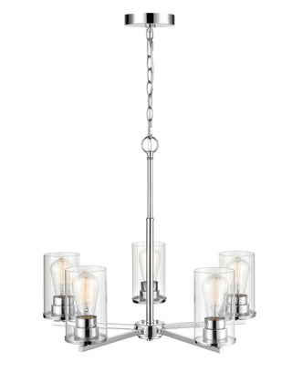 Verlana 5-Light Chandelier Ceiling Light Chrome
