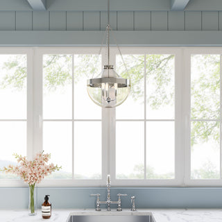 Clarra 3-Light Pendant Light Polished Nickel