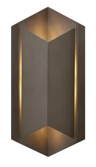 Lex Large Wall Mount Lantern In Light Bronze Finish