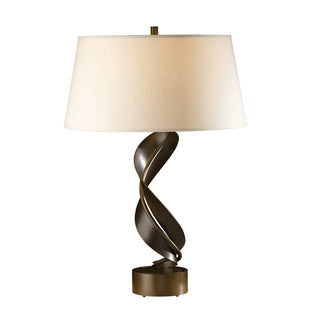 Folio Table Lamp Bronze / Flax Shade (SE)