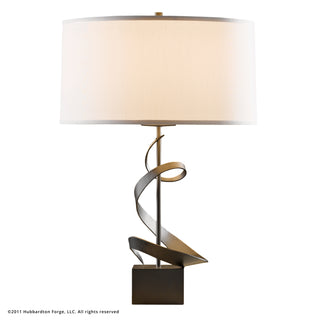 Gallery Spiral Table Lamp Dark Smoke / Natural Anna Shade (SF)