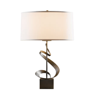 Gallery Spiral Table Lamp Dark Smoke / Natural Anna Shade (SF)