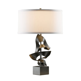 Gallery Twofold Table Lamp Dark Smoke / Natural Anna Shade (SF)