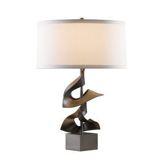 Gallery Twofold Table Lamp Dark Smoke / Natural Anna Shade (SF)