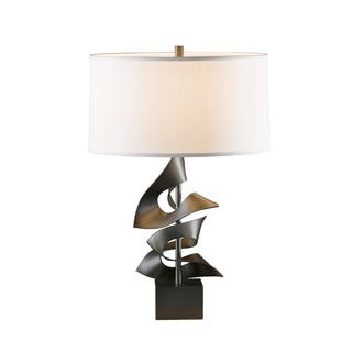 Gallery Twofold Table Lamp Dark Smoke / Natural Anna Shade (SF)