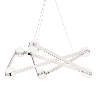Orbit Chandelier with Polished Nickel Finish