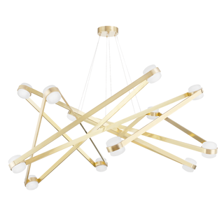 Orbit Chandelier Aged Brass