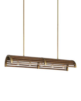 Woodbine Chestnut Rectangular Chandelier