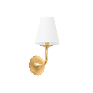 WINNIPEG WALL SCONCE with VINTAGE GOLD LEAF Finish