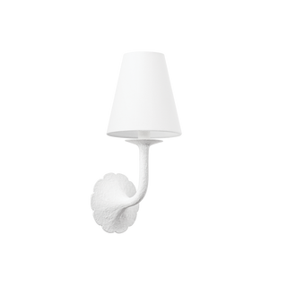 WINNIPEG WALL SCONCE WHITE PLASTER