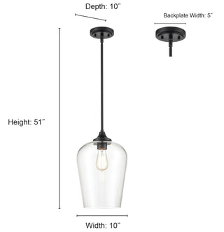 Ashford 1-Light Mini-Pendant - Brushed Nickel