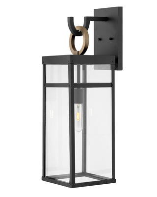 Porter Large Wall Mount Lantern in Black