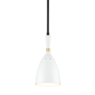 Utopia Pendant BLACK BRASS OFF WHITE SHADES