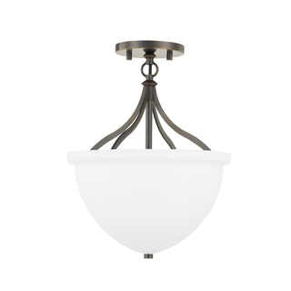 Browne Semi Flush Distressed Bronze