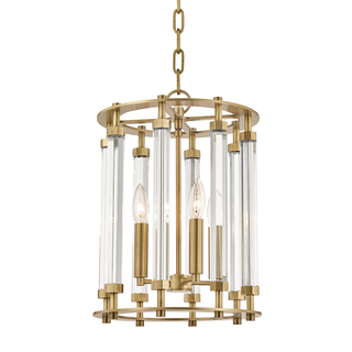 Haddon Lantern with Aged Brass Finish