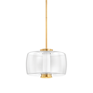 BEAU Pendant with Aged Brass Finish