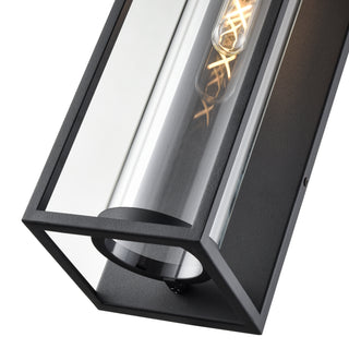 Caleb 1-Light Outdoor Wall Sconce Textured Black
