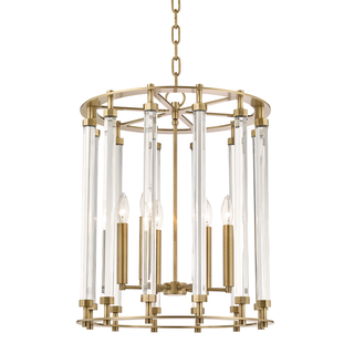 Haddon Lantern with Aged Brass Finish
