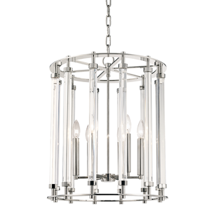 Haddon Lantern with Polished Nickel Finish