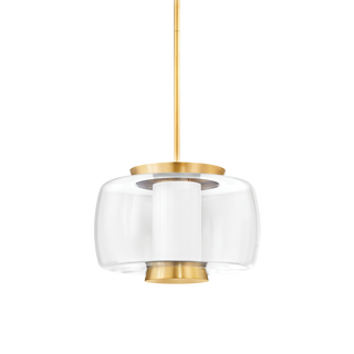 BEAU Pendant with Aged Brass Finish