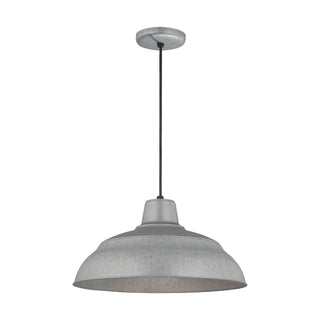 R Series 1-Light Cord Hung Warehouse Galvanized