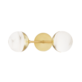 Saratoga Wall Sconce with Aged Brass Finish