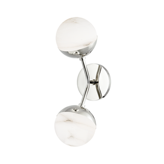 Saratoga Wall Sconce Polished Nickel