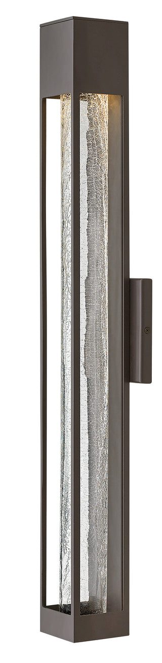 Vapor Large Wall Mount Lantern In Light Bronze Finish