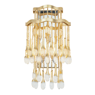 Kiara Wall Sconce Gold Leaf