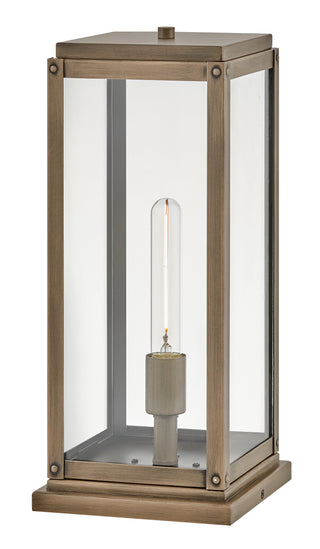 Max Medium Pier Mount Lantern In Light Bronze Finish