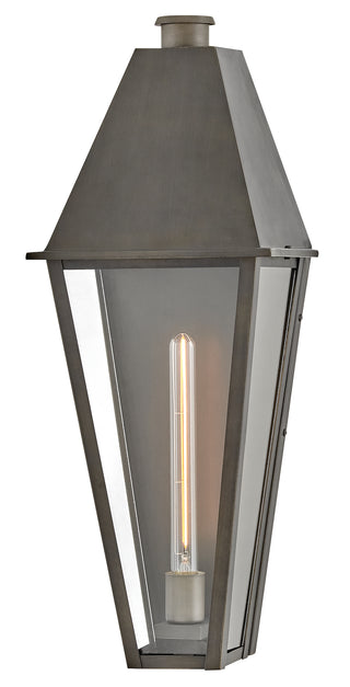 Endsley Large Wall Mount Lantern in Blackened Brass