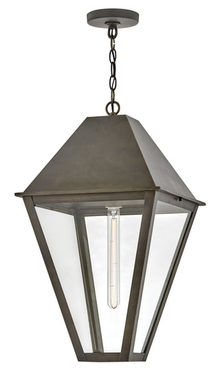 Endsley Large Hanging Lantern In Black Finish