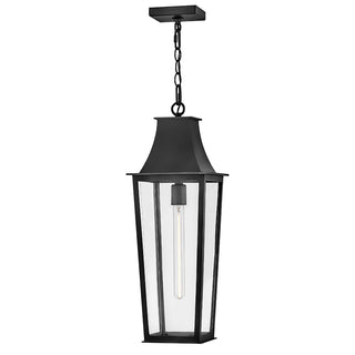 Georgetown Large Hanging Lantern In Black Finish