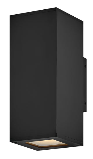 Tetra Small Wall Mount Lantern Up/Down In Black Finish